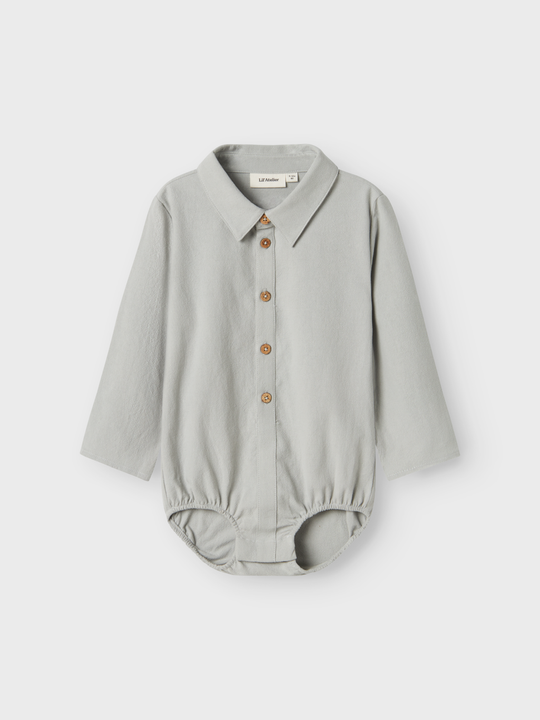 Lil' Atelier BABY HADAM LS LOOSE BODY SHIRT - Mirage Gray