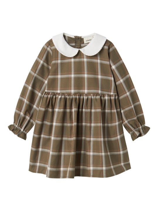 Lil' Atelier MINI SEVENO LS DRESS - Kalamata