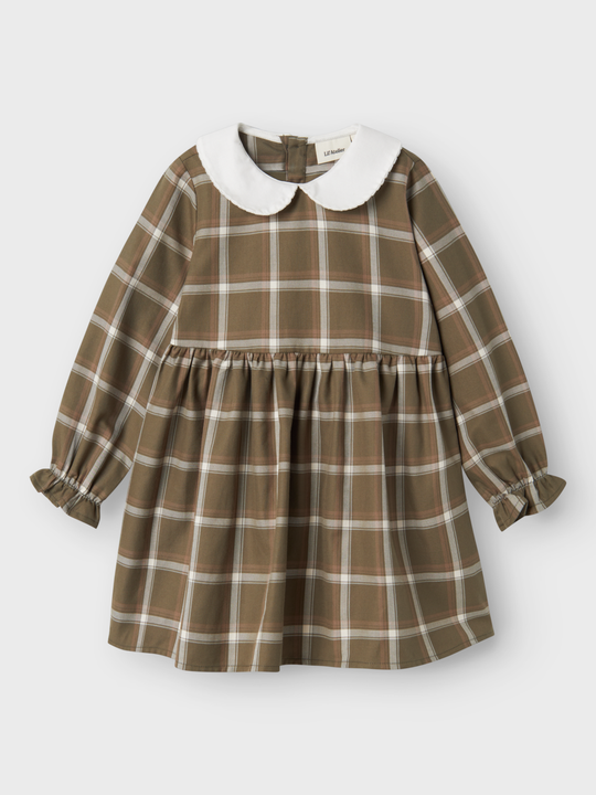 Lil' Atelier MINI SEVENO LS DRESS - Kalamata