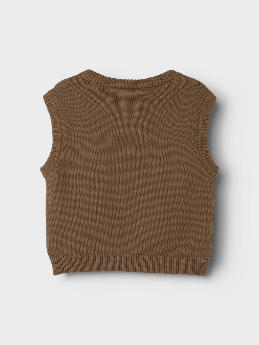 Lil' Atelier MINI RAMLO LOOSE SHORT KNIT VEST - Shitake