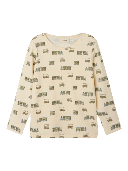 Lil' Atelier Mini GAYO LS SLIM TOP - Turtledove