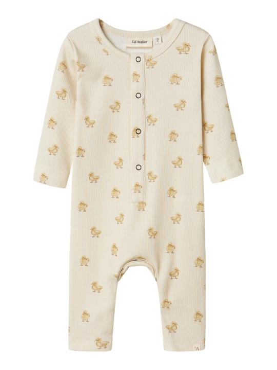 Lil' Atelier BABY LAVO EMO LS SLIM SUIT - Turtledove Duck