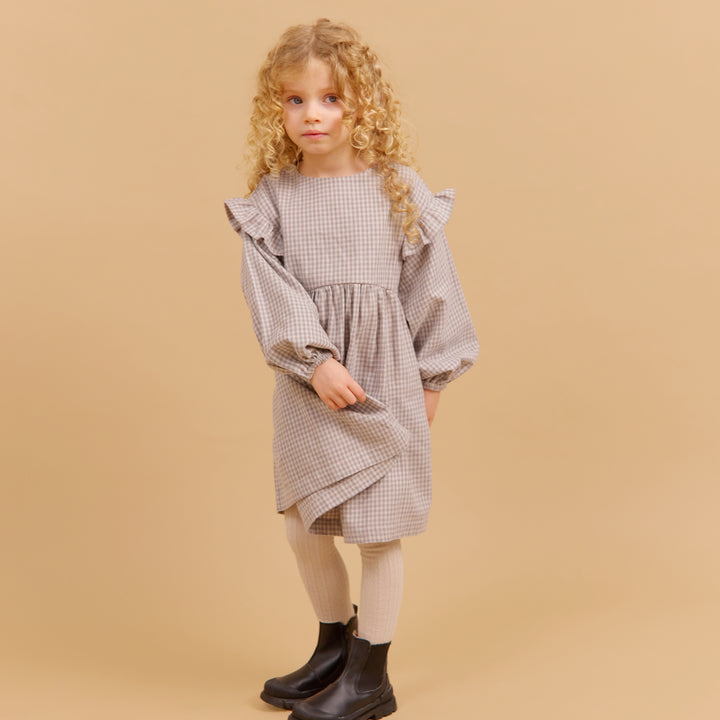 Wheat | Dress Gro - Greybrown Check