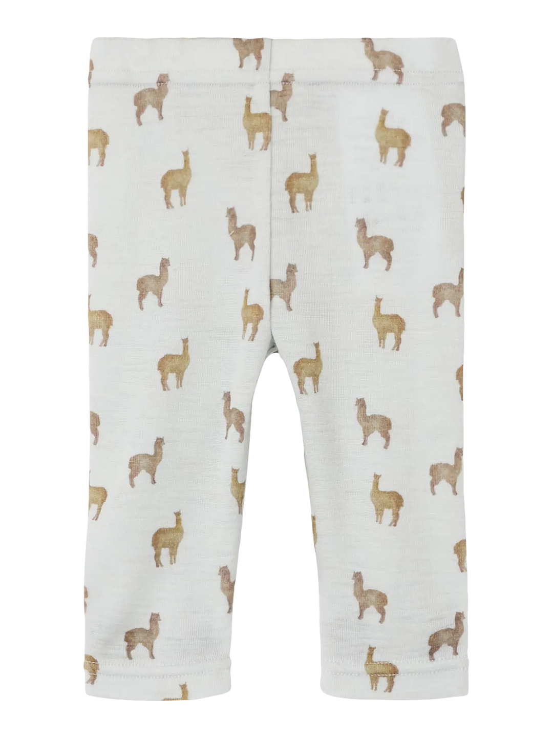 Lil' Atelier Baby NOEL NOR WOOL SLIM LEGGING - Gray Dawn | LAMA - Torgunns Barneklær AS