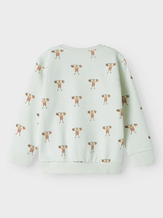 Lil' Atelier Mini JOBO LS LOOSE SWEAT - Murmur - Torgunns Barneklær AS