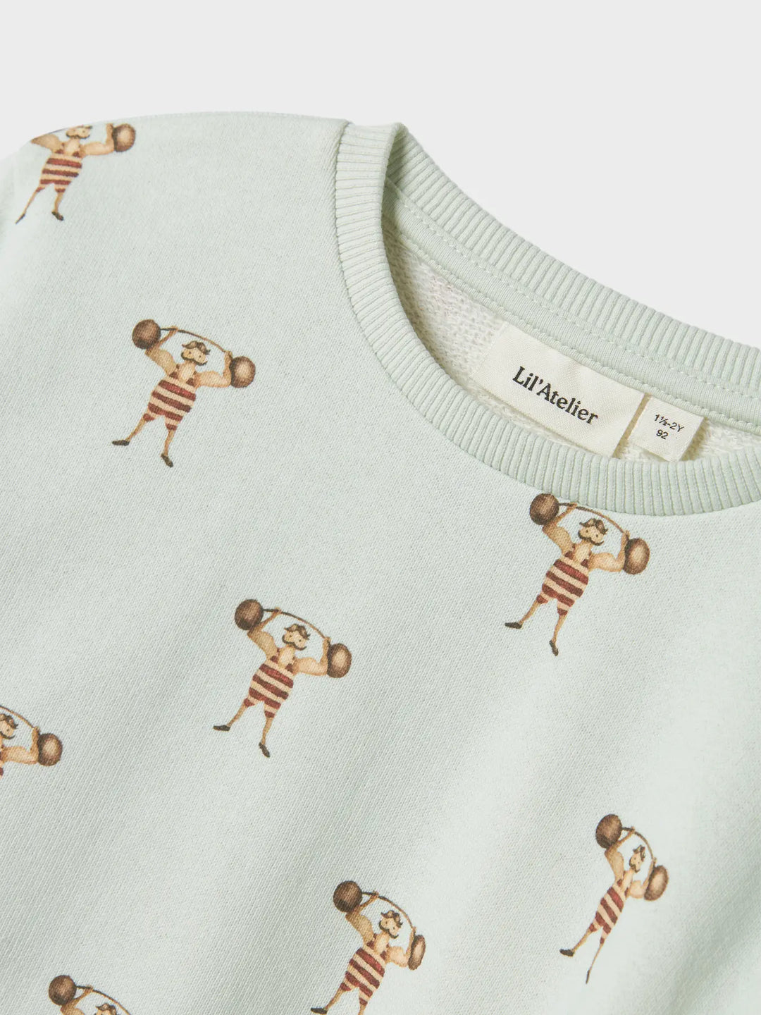 Lil' Atelier Mini JOBO LS LOOSE SWEAT - Murmur - Torgunns Barneklær AS