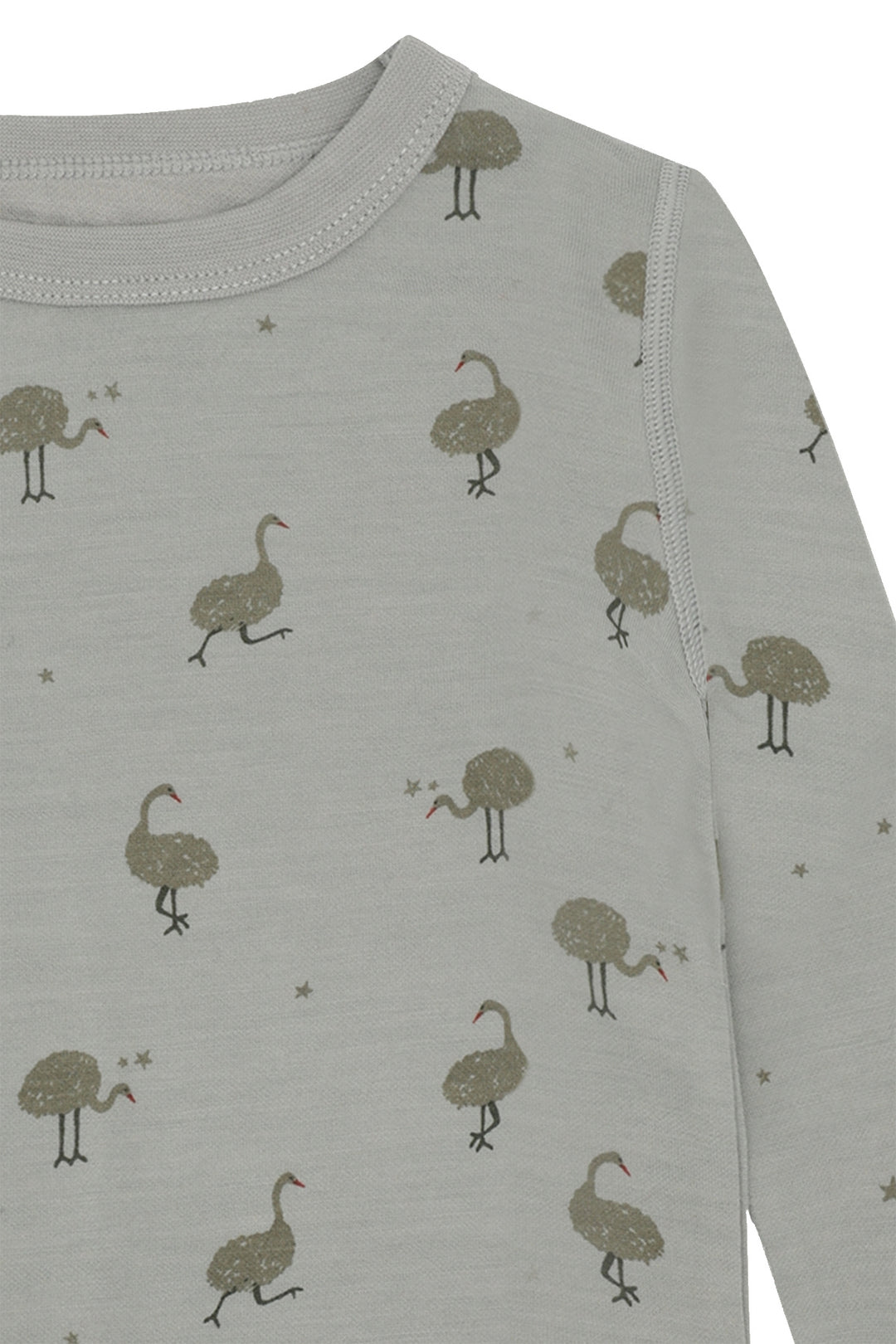 Hust &amp; Claire | Abba Ostrich Trøye Ull/Bambus – Forest Fog