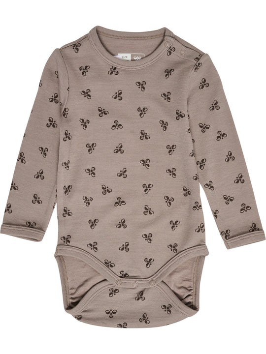 hummel BAMBO BODY LS - FUNGI/MAJOR BROWN