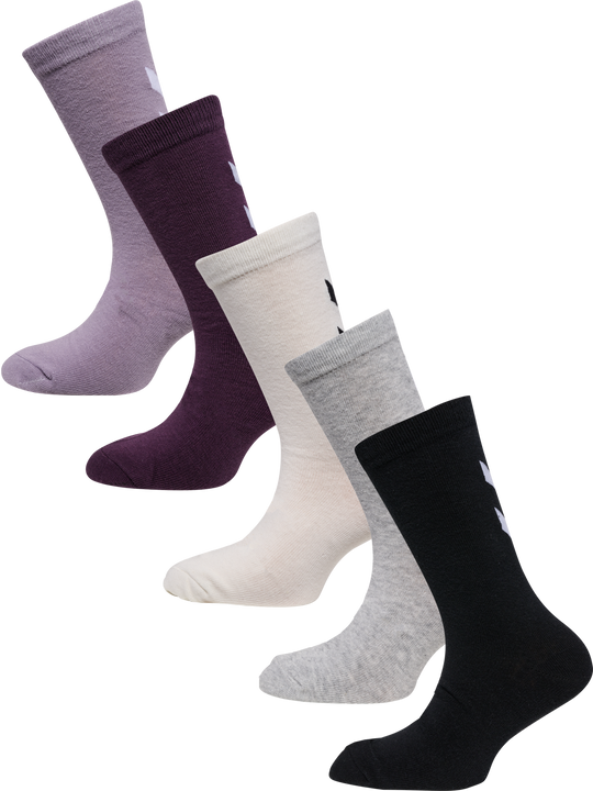 hummel MAKE MY DAY SOCK 5-PACK - LAVENDER GRAY