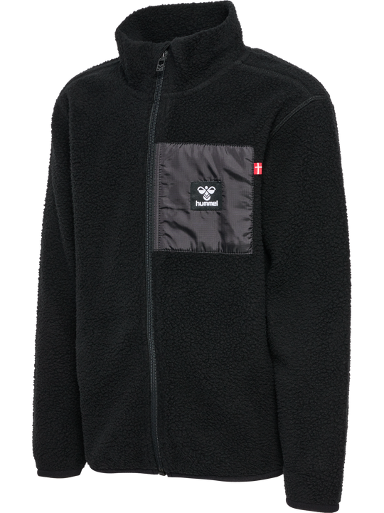 hummel ATLAS FLEECE ZIP JACKET - BLACK