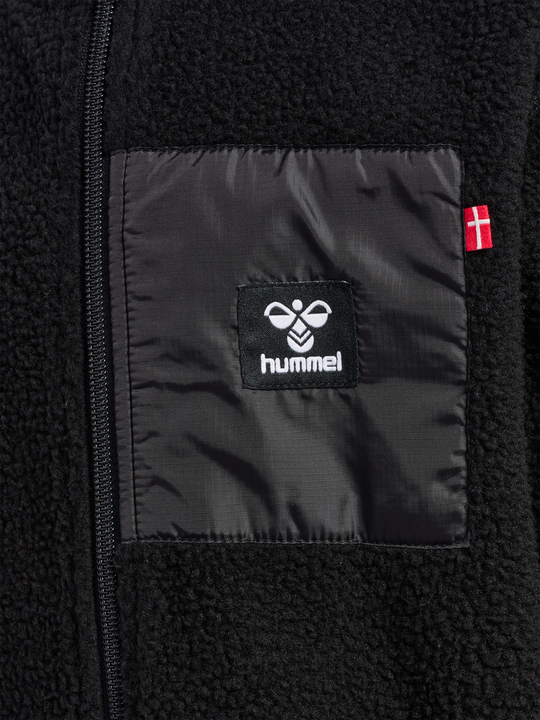 hummel ATLAS FLEECE ZIP JACKET - BLACK