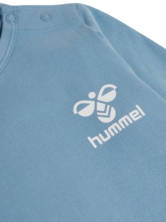 hummel MINO BODY L/S - FADED DENIM/MARSHMALLOW