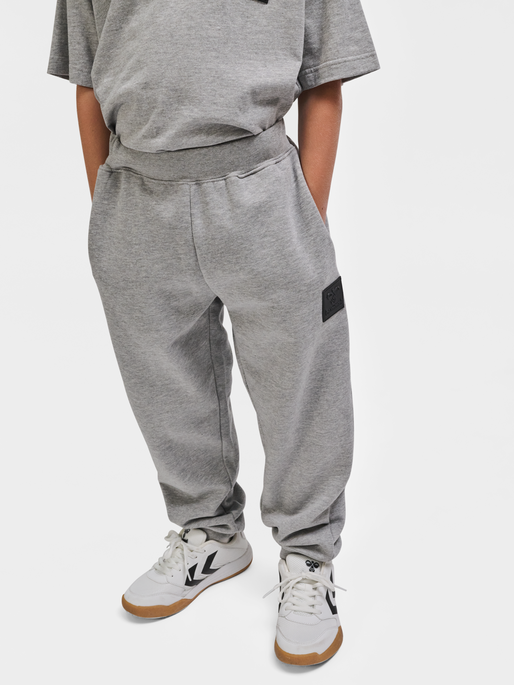 hummel CLEAN ADJUSTABLE PANTS - GREY MELANGE