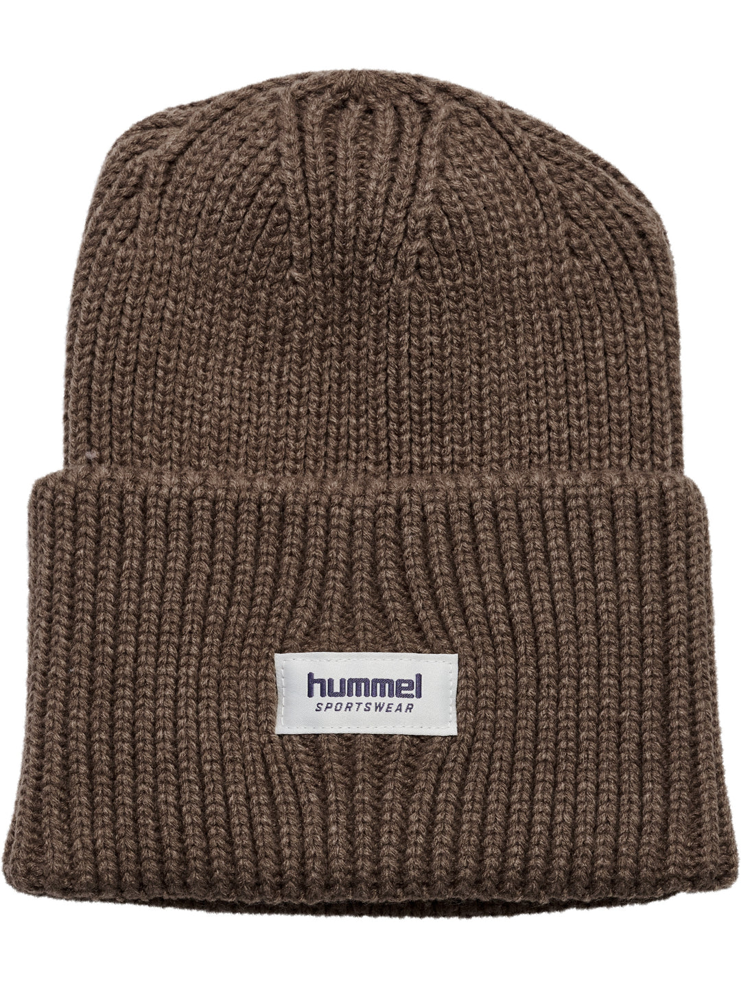 hummel hmlJR HEAVY RIB KNIT BEANIE - PEPPERCORN - Torgunns Barneklær AS