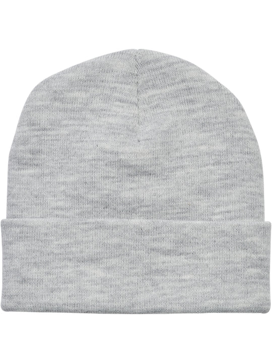 hummel hmlJR KNIT BEANIE - LIGHT GREY MELANGE - Torgunns Barneklær AS