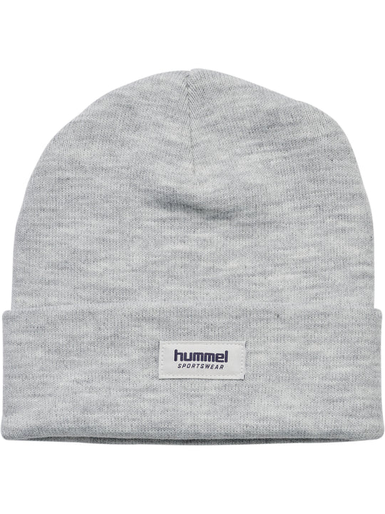 hummel hmlJR KNIT BEANIE - LIGHT GREY MELANGE - Torgunns Barneklær AS