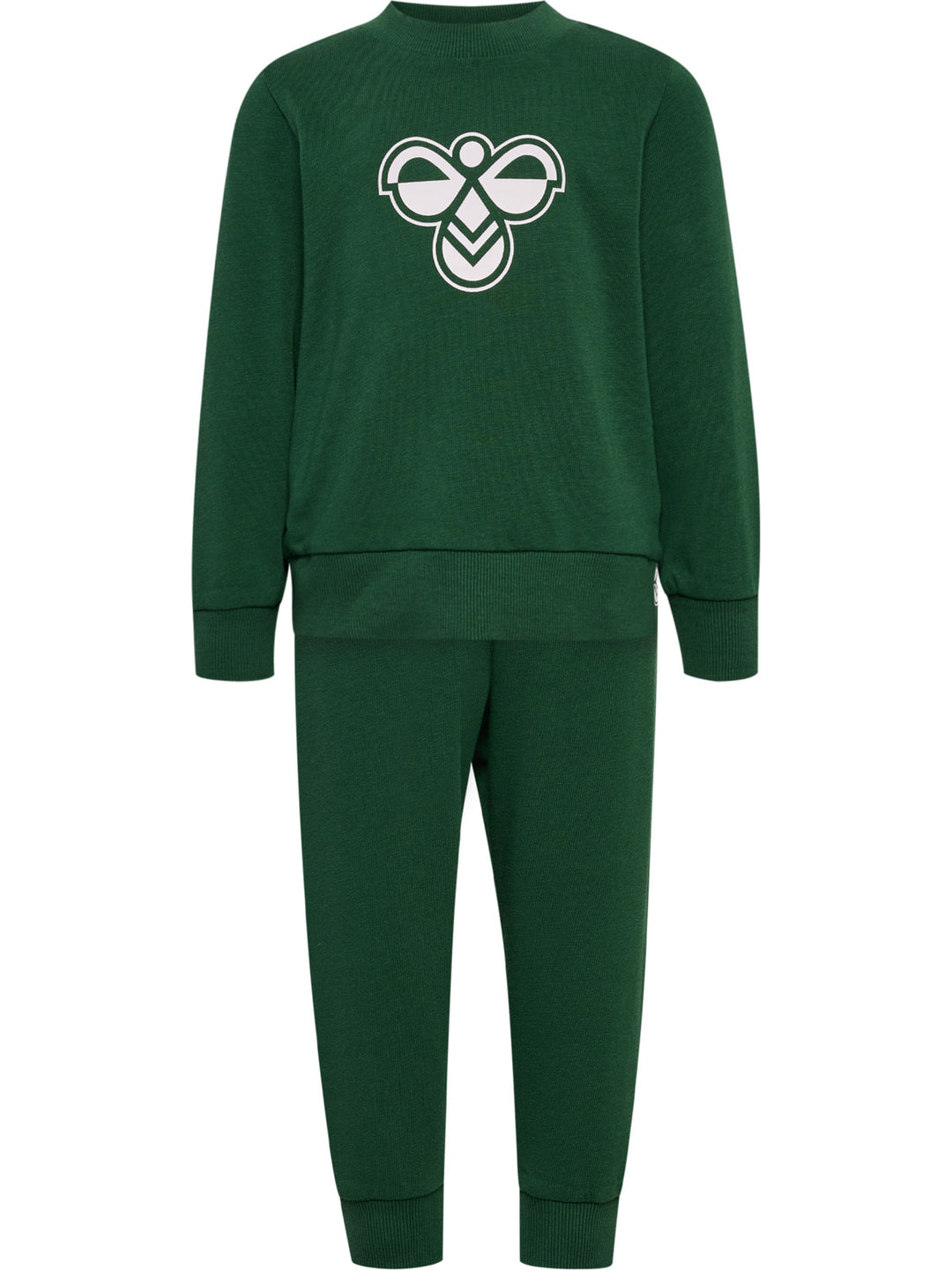 hummel MINI JERSEY CREWSUIT BEE - DARK GREEN - Torgunns Barneklær AS
