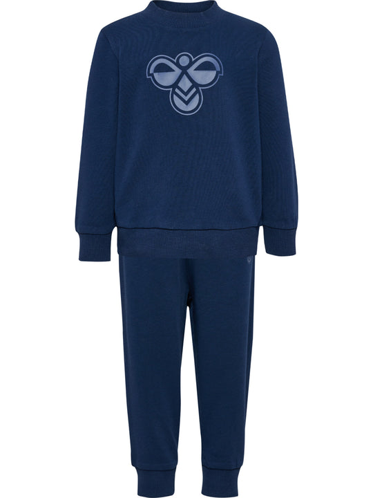 hummel MINI JERSEY CREWSUIT BEE - DRESS BLUES - Torgunns Barneklær AS