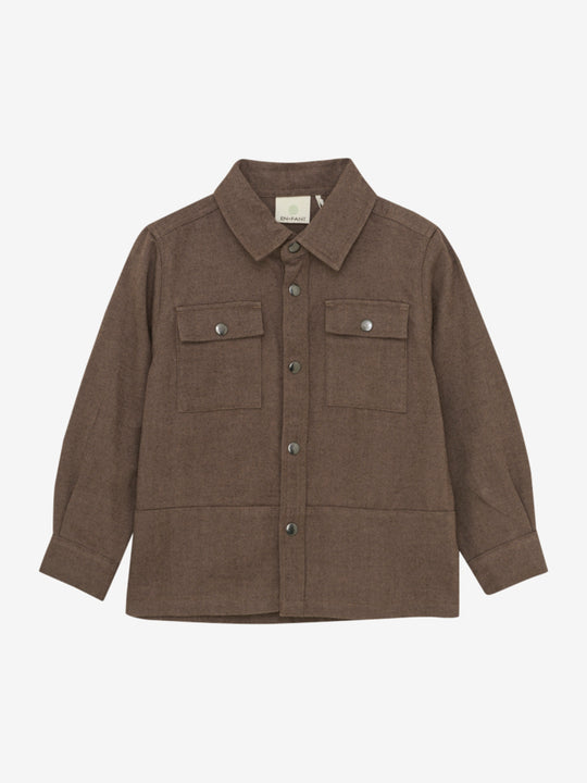 En Fant Overshirt Woven - Chocolate Brown