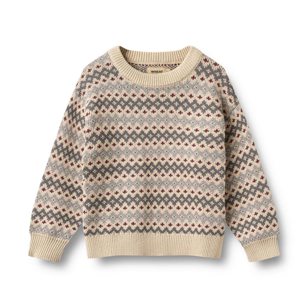 Wheat | Jacquard Pullover Harlow - Flint