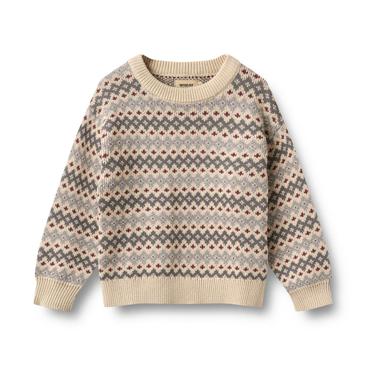 Wheat | Jacquard Pullover Harlow - Flint