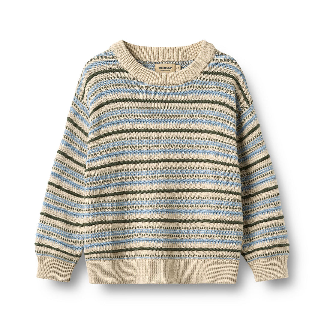 Wheat | Jacquard Pullover Harlow - Offwhite