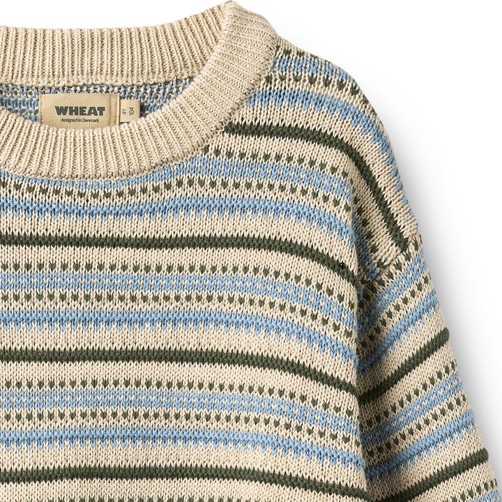 Wheat | Jacquard Pullover Harlow - Offwhite