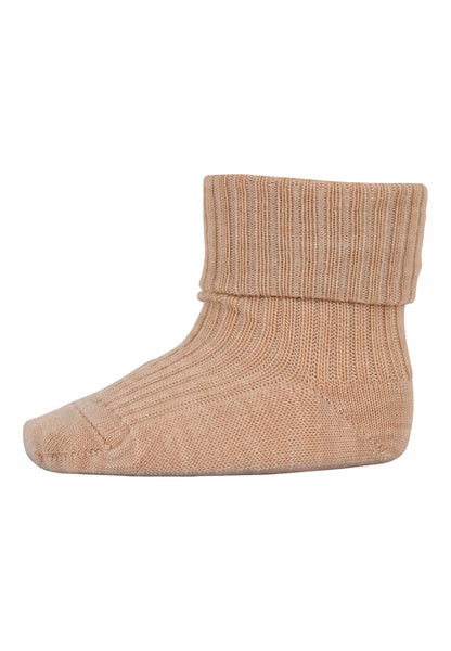 mp Denmark Ull | Ribb Sokk - Camel Melange