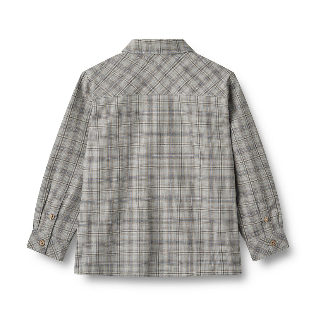 Wheat Main Shirt Oscar - Cloudy Blue Check