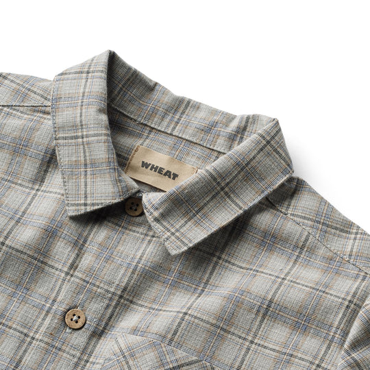 Wheat Main Shirt Oscar - Cloudy Blue Check