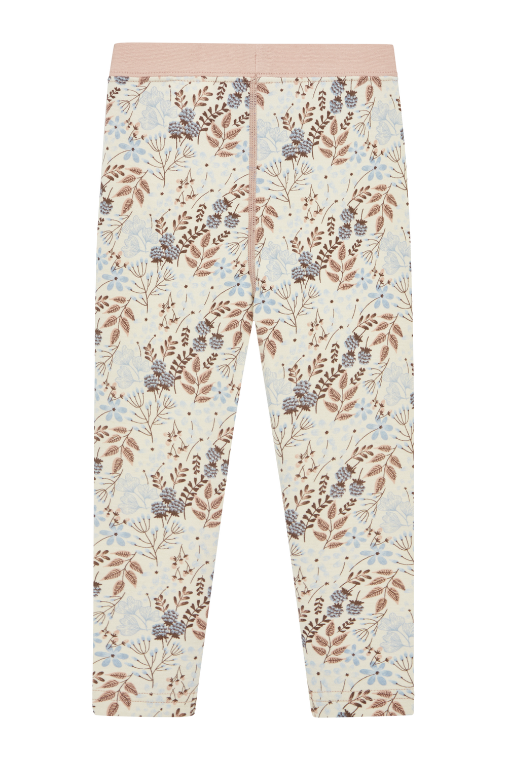 Hust & Claire Ull/Bambus | Laki Leggings m/Blomsterprint - Cloud blue