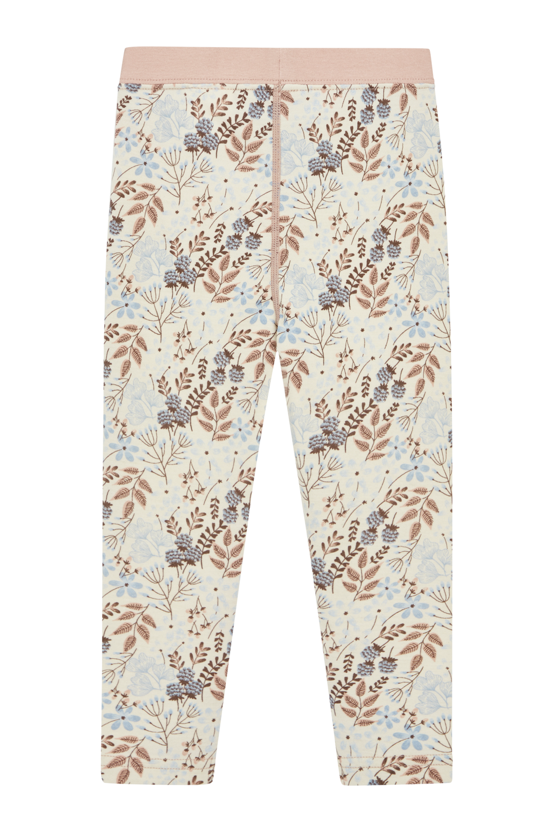 Hust & Claire Ull/Bambus | Laki Leggings m/Blomsterprint - Cloud blue