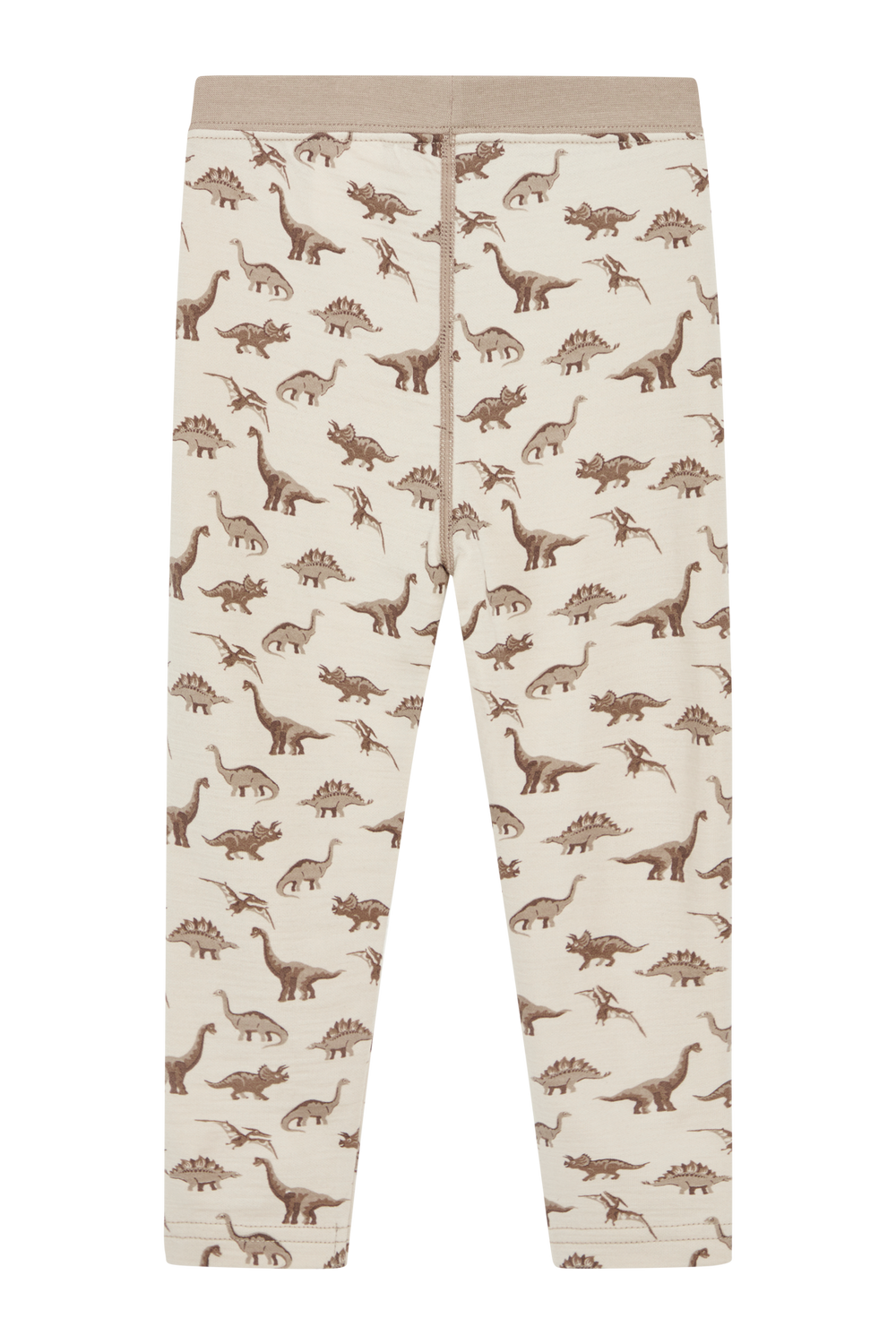 Hust & Claire Ull/Bambus | Laki Leggings m/Dinosaurer - Mocha