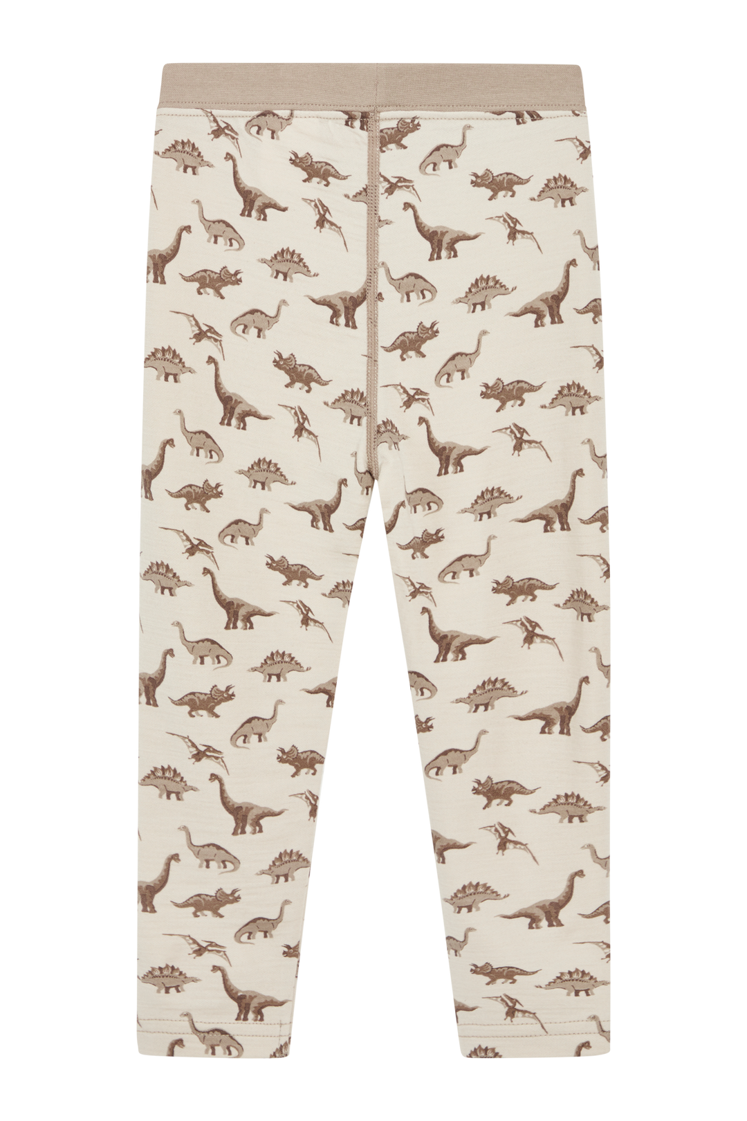 Hust & Claire Ull/Bambus | Laki Leggings m/Dinosaurer - Mocha