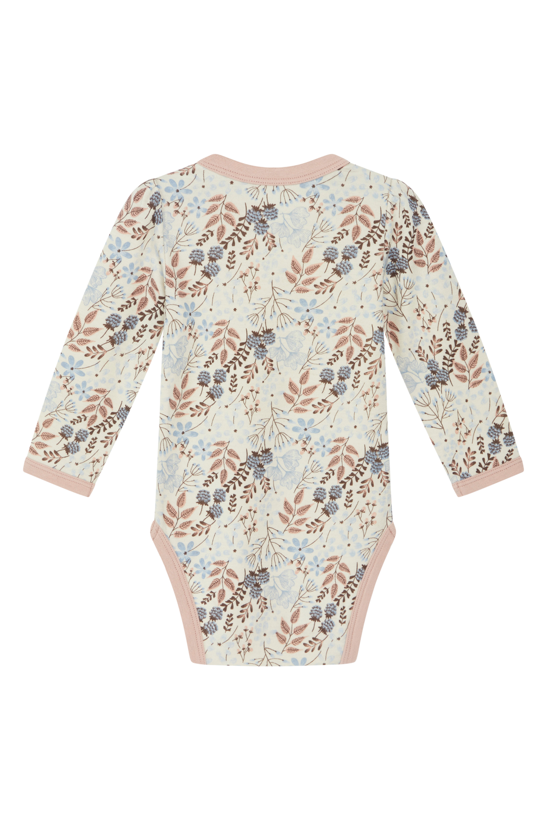 Hust & Claire Ull/Bambus | Badia Body m/Blomsterprint - Cloud Blue