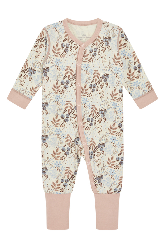 Hust & Claire Ull/Bambus | Manu Heldress m/Blomsterprint - Cloud blue