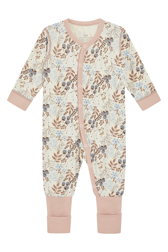 Hust & Claire Ull/Bambus | Manu Heldress m/Blomsterprint - Cloud blue