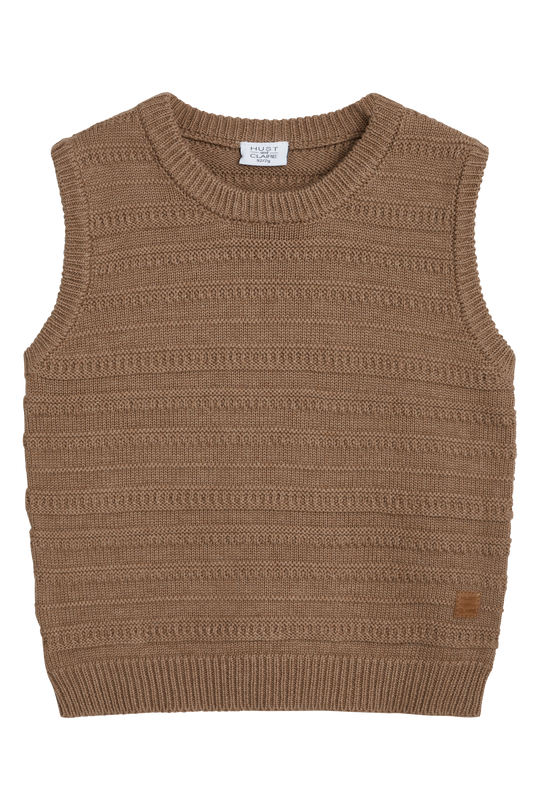 Hust & Claire PRINCO Vest - Coffee melange