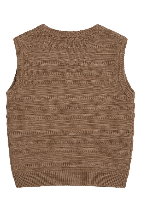 Hust & Claire PRINCO Vest - Coffee melange