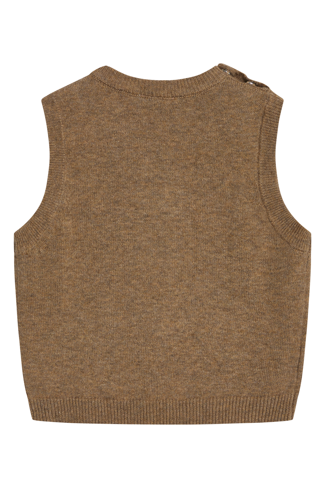 Hust & Claire PERRY Strikkevest - Coffee melange