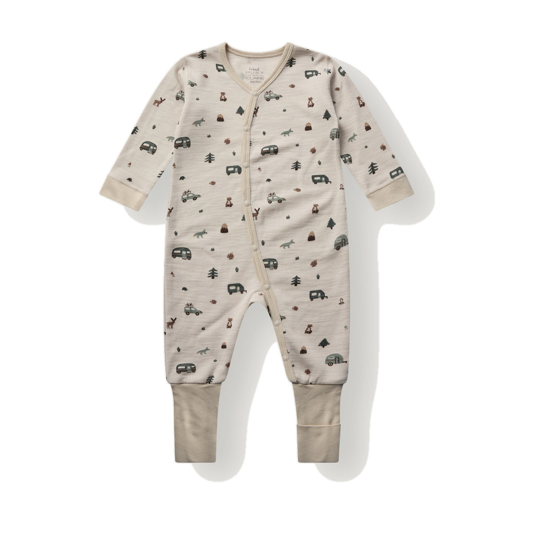 Hust &amp; Claire | Mobi Camp Nattdrakt Merinoull – French Oak