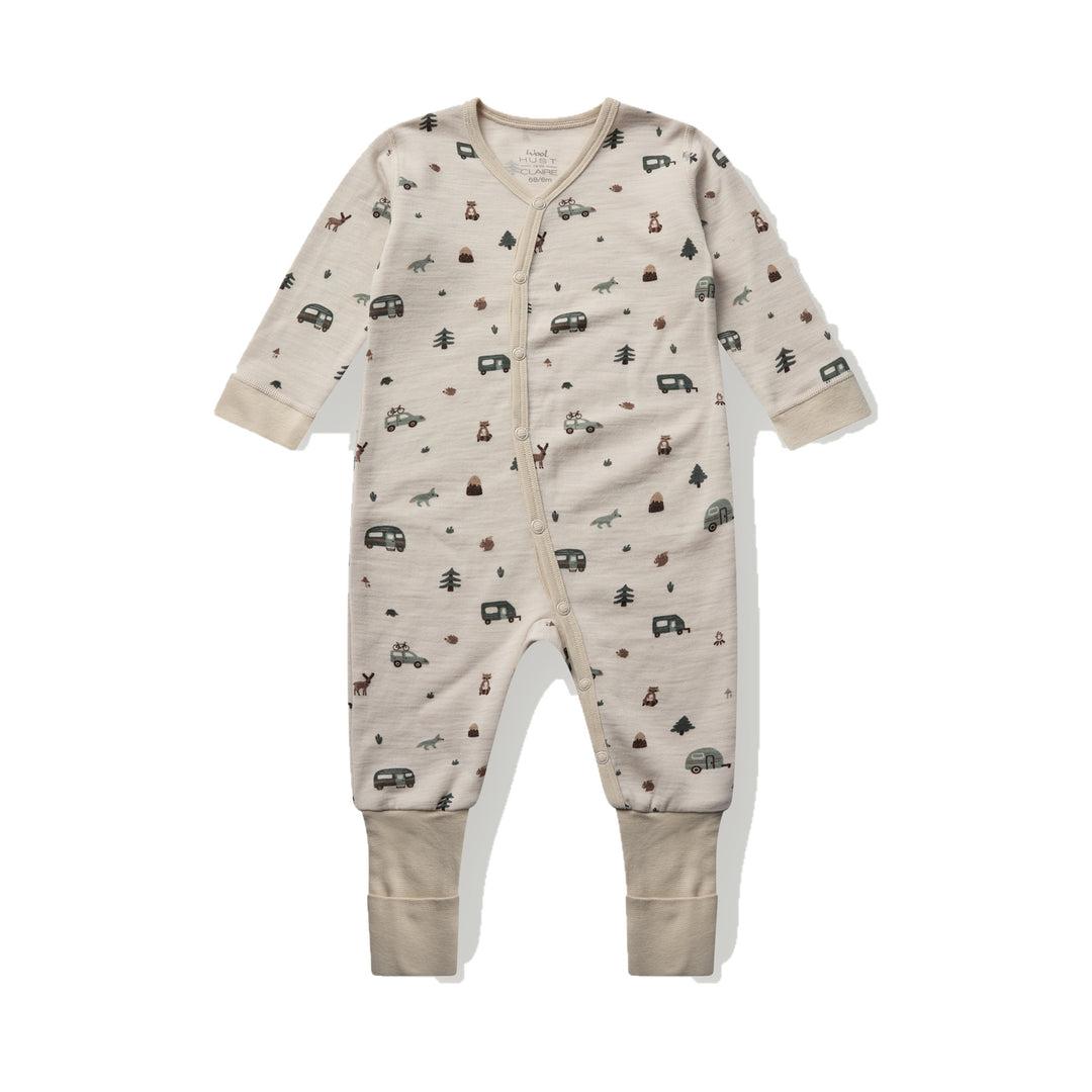 Hust &amp; Claire | Mobi Camp Nattdrakt Merinoull – French Oak
