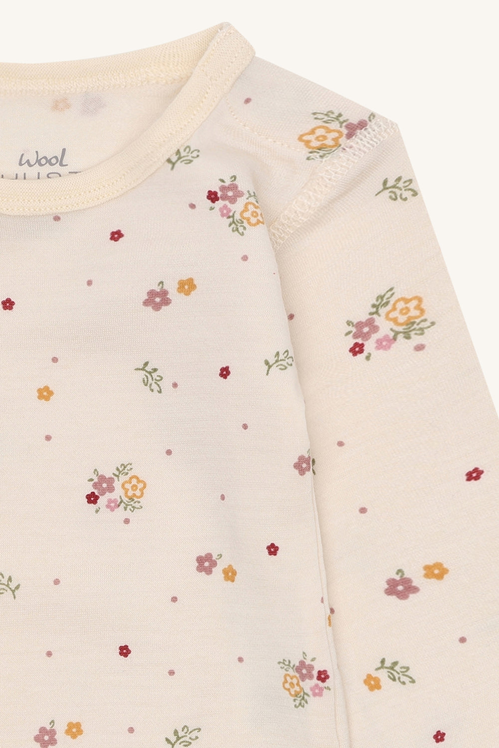 Hust & Claire | Ull | Bo Flora - Offwhite Blomsterprint - Torgunns Barneklær AS