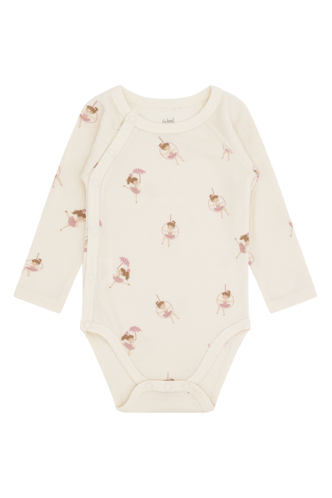 Hust & Claire | Ull/Bambus | Baloo Wrap Line Dancer - Offwhite - Torgunns Barneklær AS