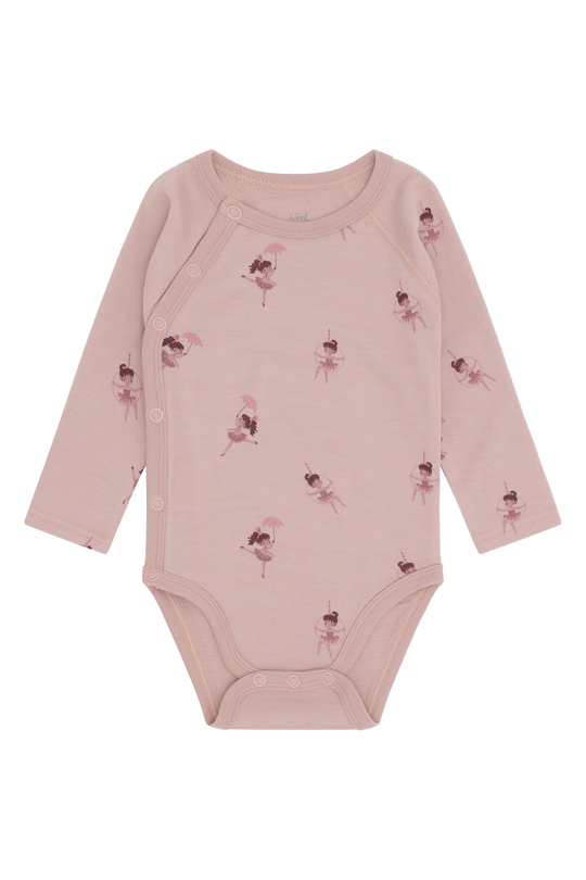 Hust & Claire | Ull/Bambus | Baloo Wrap Line Dancer - Adobe Rose - Torgunns Barneklær AS