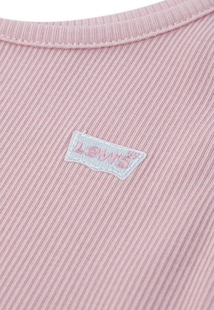 Levis Meet And Greet Ribbed Tank - Coral Blush