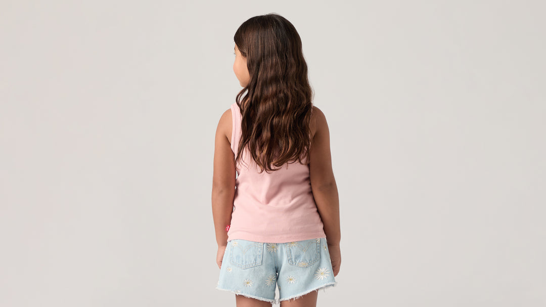 Levis Meet And Greet Ribbed Tank - Coral Blush