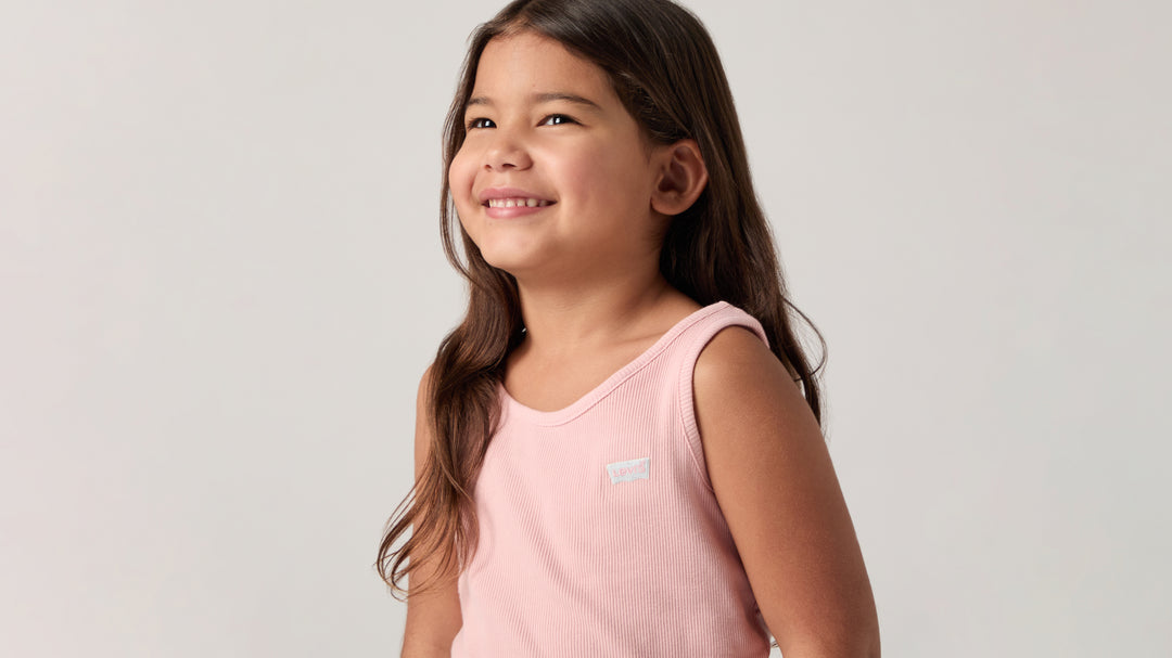 Levis Meet And Greet Ribbed Tank - Coral Blush