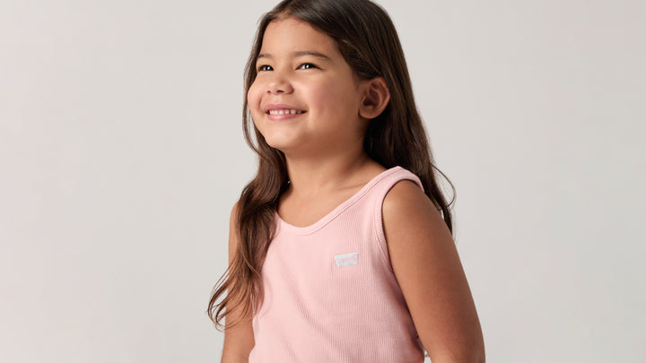 Levis Meet And Greet Ribbed Tank - Coral Blush