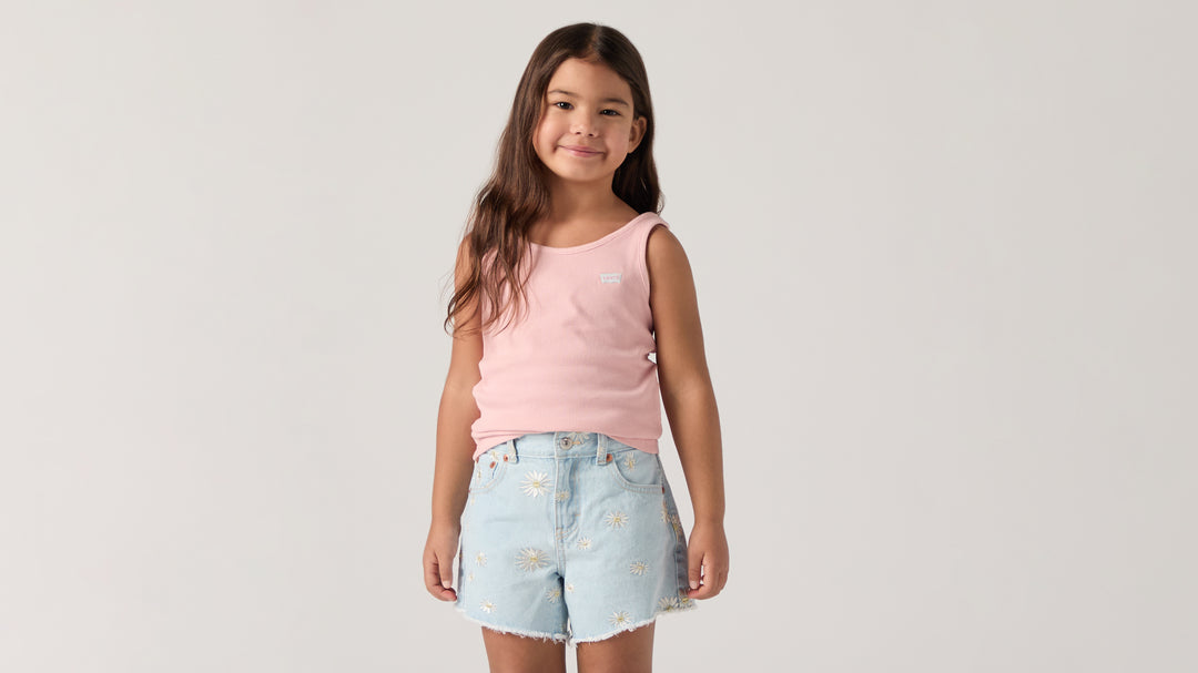 Levis Meet And Greet Ribbed Tank - Coral Blush
